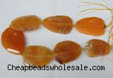 CNG1211 15.5 inches 35*45mm - 45*55mm freeform agate beads