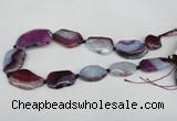 CNG1217 15.5 inches 20*30mm - 30*40mm freeform agate beads