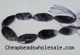 CNG1227 15.5 inches 20*40mm - 25*50mm freeform amethyst beads