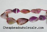 CNG1230 15.5 inches 25*35mm - 30*50mm freeform agate beads