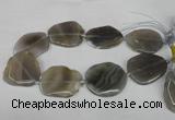 CNG1253 15.5 inches 30*40mm - 45*50mm freeform agate beads