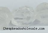 CNG1308 15*20mm – 25*30mm faceted nuggets white crystal beads