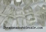 CNG1315 10*25mm – 12*35mm faceted nuggets smoky quartz beads