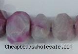 CNG1366 15.5 inches 8*12mm - 22*30mm faceted nuggets agate beads