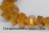 CNG1400 15.5 inches 10*15mm - 12*22mm nuggets agate gemstone beads