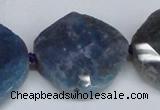 CNG1409 15.5 inches 25*30mm - 30*35mm faceted freeform agate beads