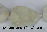 CNG1415 15.5 inches 25*35mm - 30*40mm freeform agate beads