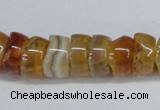 CNG1440 15.5 inches 6*12mm - 10*12mm nuggets agate gemstone beads