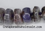 CNG1453 15.5 inches 8*20mm - 10*20mm nuggets agate gemstone beads