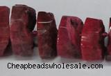 CNG1487 15.5 inches 10*15mm - 12*25mm nuggets agate gemstone beads