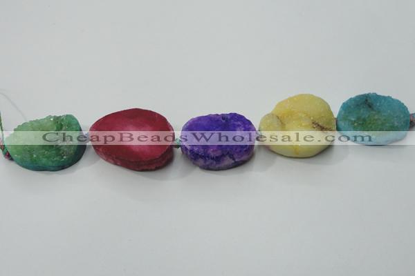 CNG1516 8 inches 20*30mm - 25*35mm freeform agate beads