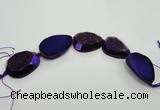 CNG1531 8 inches 25*35mm - 35*45mm freeform agate beads