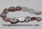 CNG1601 15.5 inches 18*25mm - 25*30mm freeform druzy agate beads