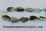 CNG1655 15.5 inches 20*30mm - 30*35mm freeform australia chrysoprase beads