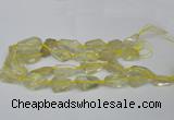 CNG1702 15.5 inches 15*20mm - 18*35mm nuggets lemon quartz beads