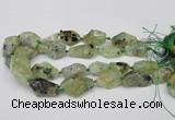 CNG1709 15.5 inches 15*20mm - 18*35mm nuggets prehnite beads