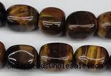 CNG18 15.5 inches 12*17mm nuggets yellow tiger eye gemstone beads