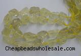 CNG1823 15.5 inches 20*25mm - 25*30mm nuggets lemon quartz beads