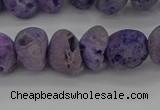 CNG2012 15.5 inches 8*10mm - 10*14mm nuggets plated druzy agate beads