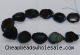 CNG2140 15.5 inches 25*35mm - 30*40mm freeform agate gemstone beads