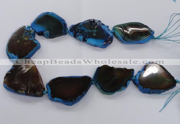 CNG2144 15.5 inches 30*40mm - 35*45mm freeform agate gemstone beads