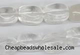 CNG23 15.5 inches 12*17mm nuggets white crystal gemstone beads