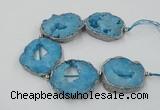 CNG2333 7.5 inches 35*40mm - 45*50mm freeform druzy agate beads