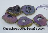 CNG2339 7.5 inches 40*50mm - 55*60mm freeform druzy agate beads