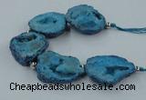 CNG2351 7.5 inches 25*35mm - 35*40mm freeform druzy agate beads