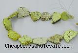 CNG2511 15.5 inches 25*30mm - 35*40mm freeform turquoise beads