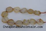 CNG2529 15.5 inches 20*25mm - 25*35mm freeform agate beads