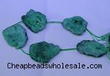 CNG2574 15.5 inches 45*50mm - 55*65mm freeform druzy agate beads