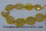 CNG2608 15.5 inches 30*35mm - 40*45mm freeform agate beads