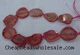 CNG2610 15.5 inches 30*35mm - 40*45mm freeform agate beads