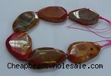 CNG2655 15.5 inches 38*48mm - 42*55mm freeform agate beads