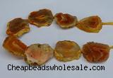 CNG2670 15.5 inches 30*40mm - 40*50mm freeform druzy agate beads