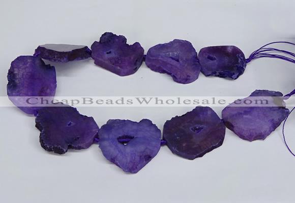 CNG2673 15.5 inches 30*40mm - 40*50mm freeform druzy agate beads