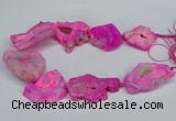 CNG2674 15.5 inches 30*40mm - 40*50mm freeform druzy agate beads