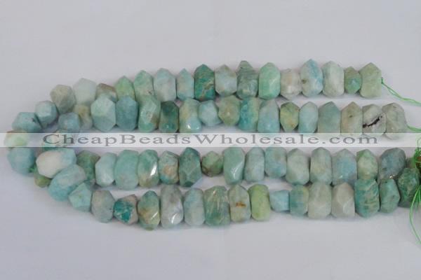 CNG2700 15.5 inches 10*14mm - 13*18mm faceted nuggets amazonite beads