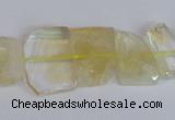 CNG2706 15.5 inches 13*18mm - 15*20mm freeform natural citrine beads