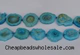 CNG2765 15.5 inches 30*40mm - 45*50mm freeform druzy agate beads