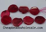 CNG2786 15.5 inches 35*40mm - 45*50mm freeform agate beads