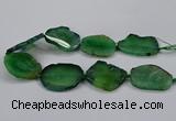 CNG2788 15.5 inches 35*40mm - 45*50mm freeform agate beads