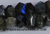 CNG2830 15.5 inches 10*14mm - 13*18mm faceted nuggets labradorite beads