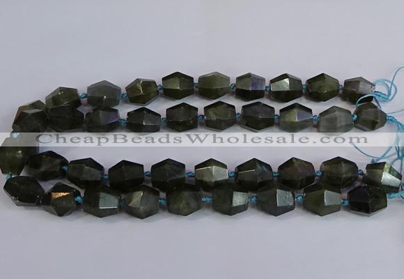 CNG2831 15.5 inches 13*15mm - 15*17mm faceted nuggets labradorite beads