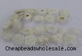 CNG2846 15.5 inches 30*40mm - 45*50mm freeform druzy agate beads