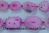 CNG2968 15.5 inches 8*10mm - 15*18mm freeform druzy agate beads