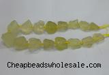 CNG3005 15.5 inches 15*20mm - 22*30mm nuggets lemon quartz beads