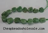 CNG3007 15.5 inches 15*20mm - 22*30mm nuggets green aventurine beads