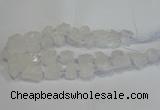 CNG3015 15.5 inches 15*20mm - 22*30mm nuggets white crystal beads